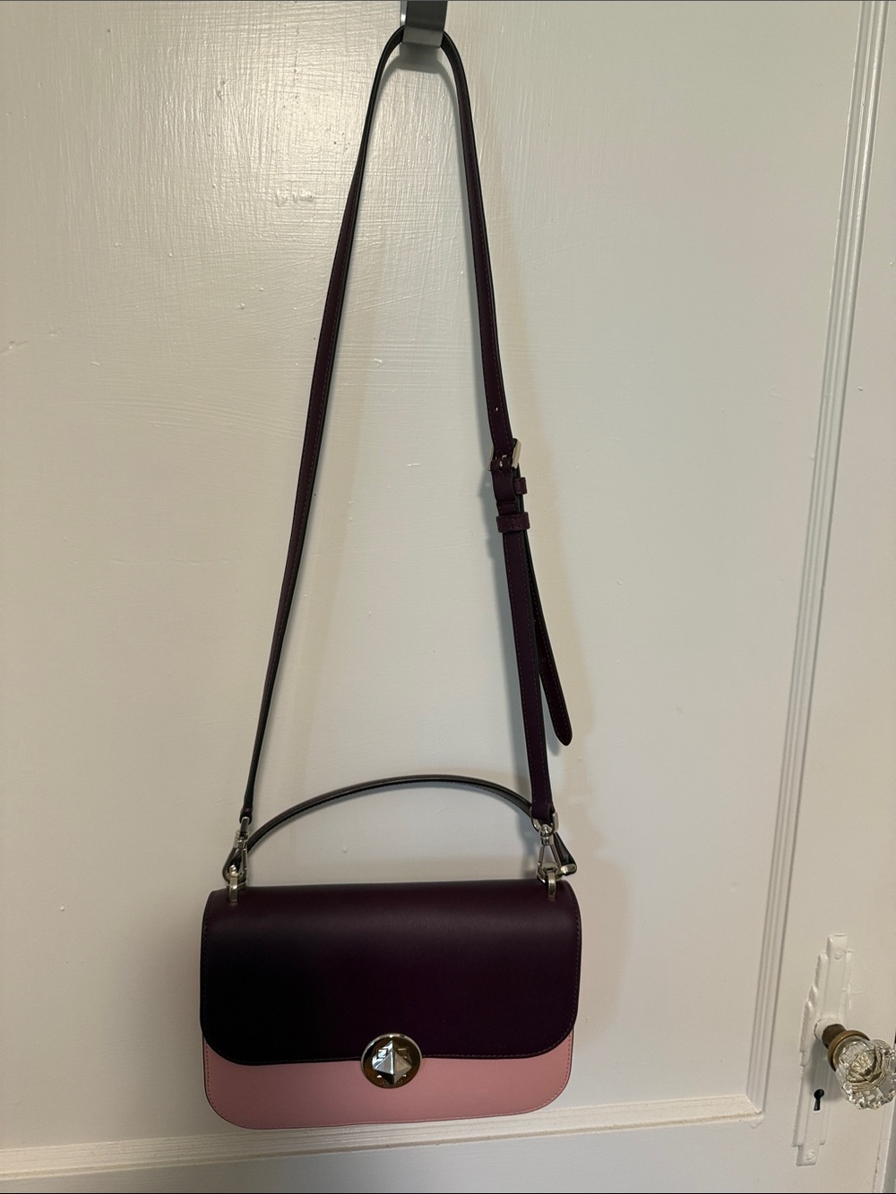 Kate Spade Two-Tone Purple and Pink Crossbody Shoulder Bag